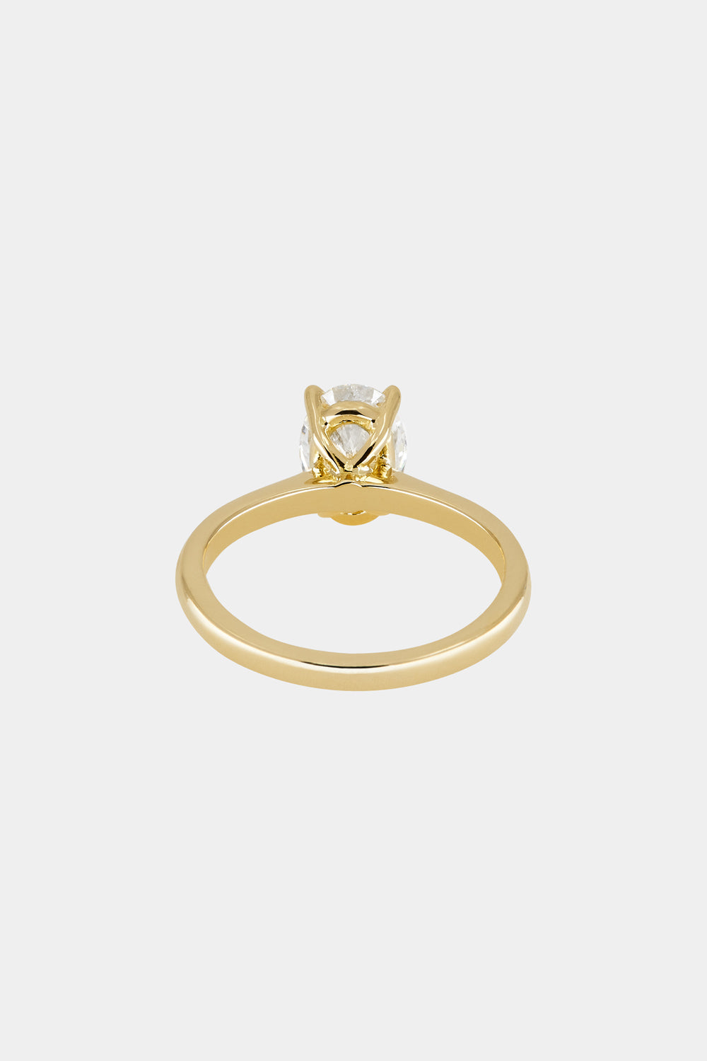 Marquise Shaped Three Stone Lab Grown Diamond Engagement Ring