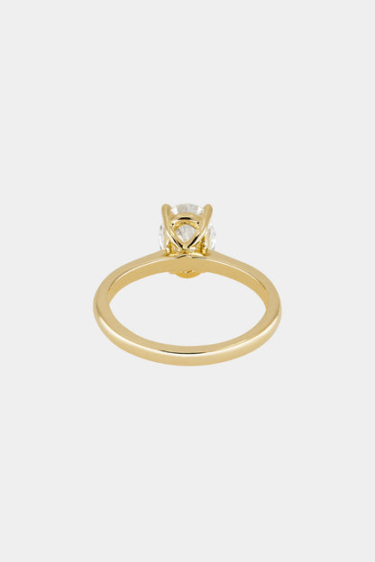 Marquise Shaped Three Stone Lab Grown Diamond Engagement Ring