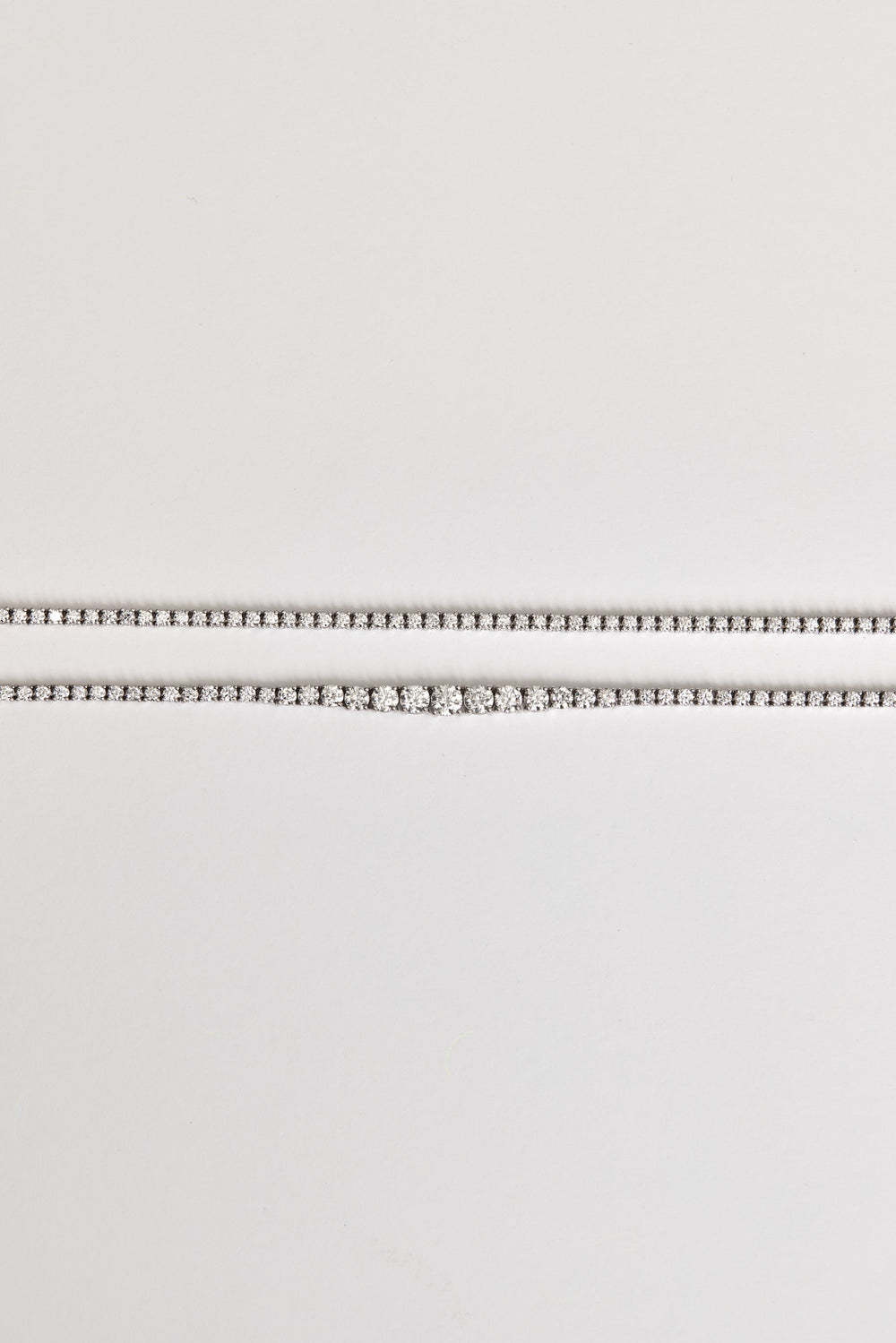 6 TCW Round Moissanite Diamond Tennis Necklace