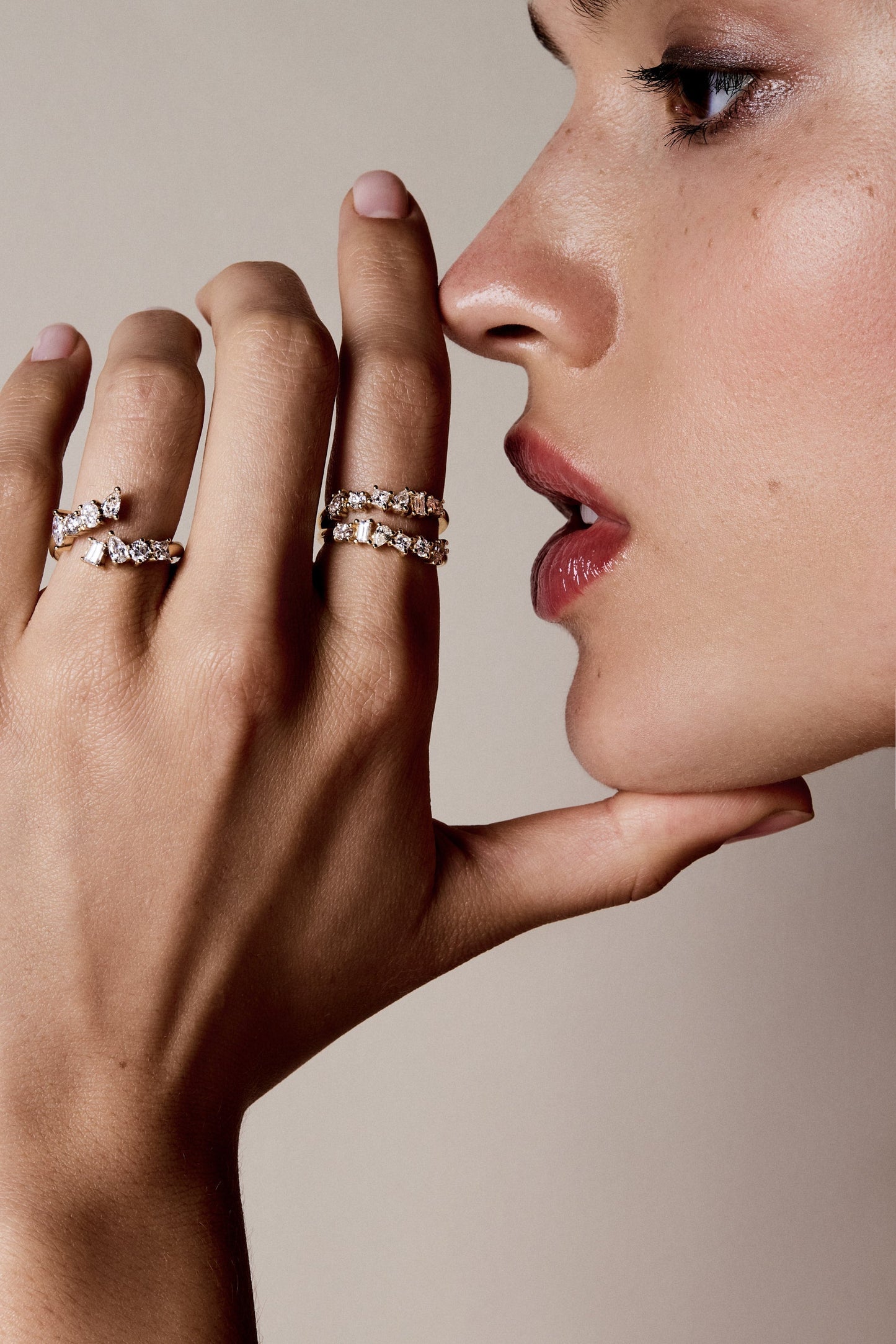 0.25 TCW Round Shaped Half Eternity Lab Grown Diamond Wedding Band