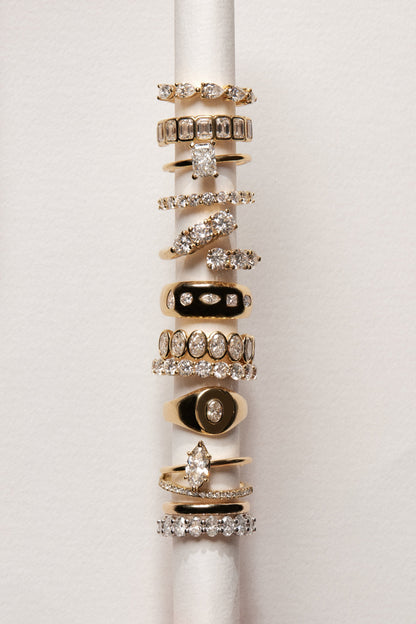 0.25 TCW Round Shaped Half Eternity Lab Grown Diamond Wedding Band