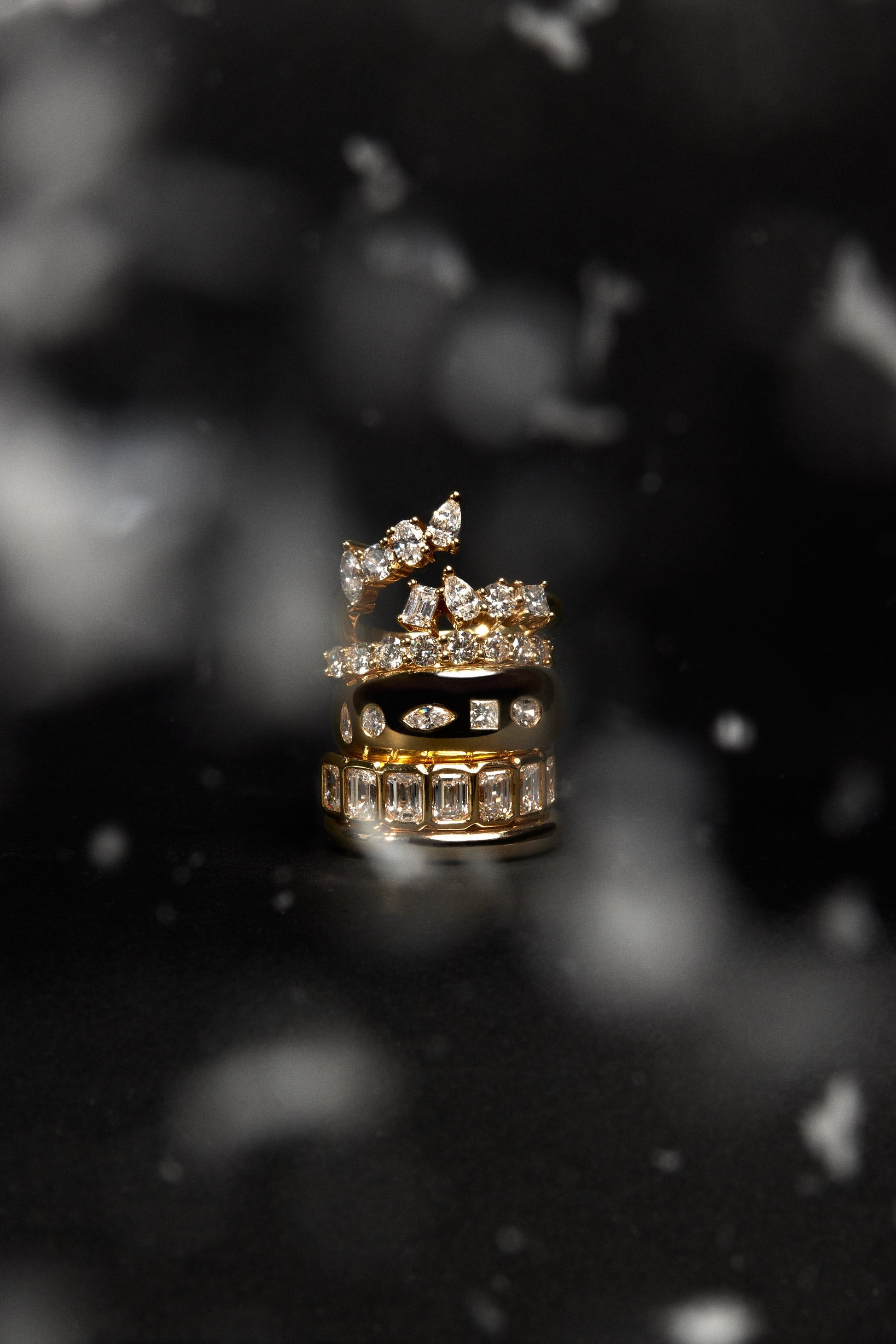 0.25 TCW Round Shaped Half Eternity Lab Grown Diamond Wedding Band