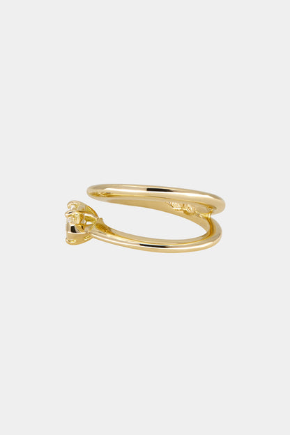 Marquise Shaped Three Stone Lab Grown Diamond Engagement Ring