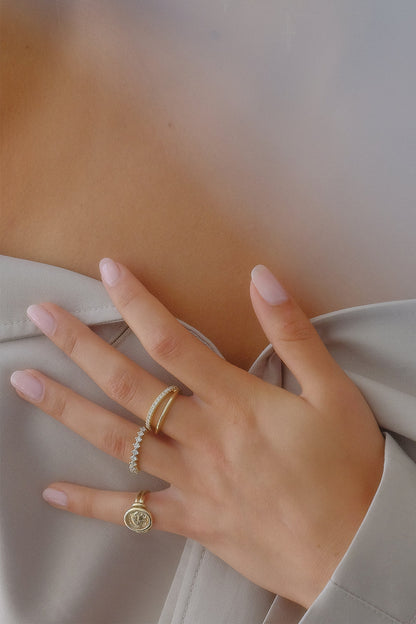 0.25 TCW Round Shaped Half Eternity Lab Grown Diamond Wedding Band