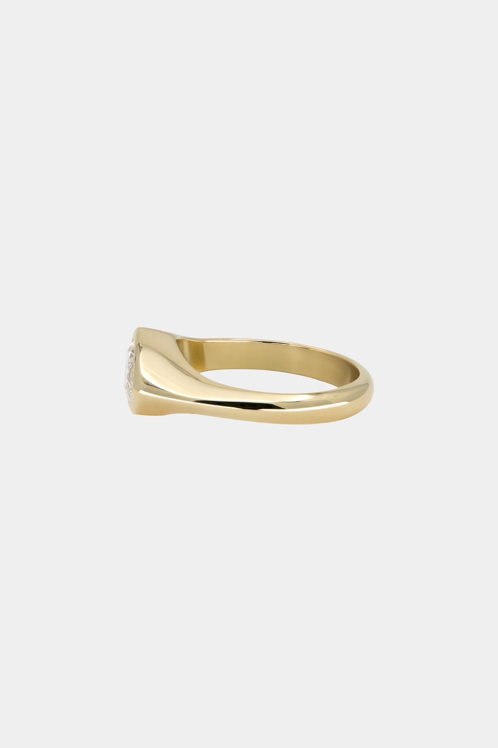 Marquise Shaped Three Stone Lab Grown Diamond Engagement Ring