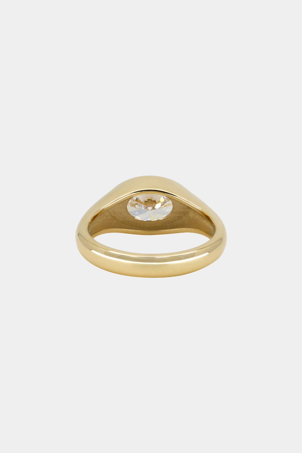 Marquise Shaped Three Stone Lab Grown Diamond Engagement Ring