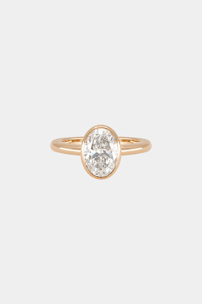 Marquise Shaped Three Stone Lab Grown Diamond Engagement Ring