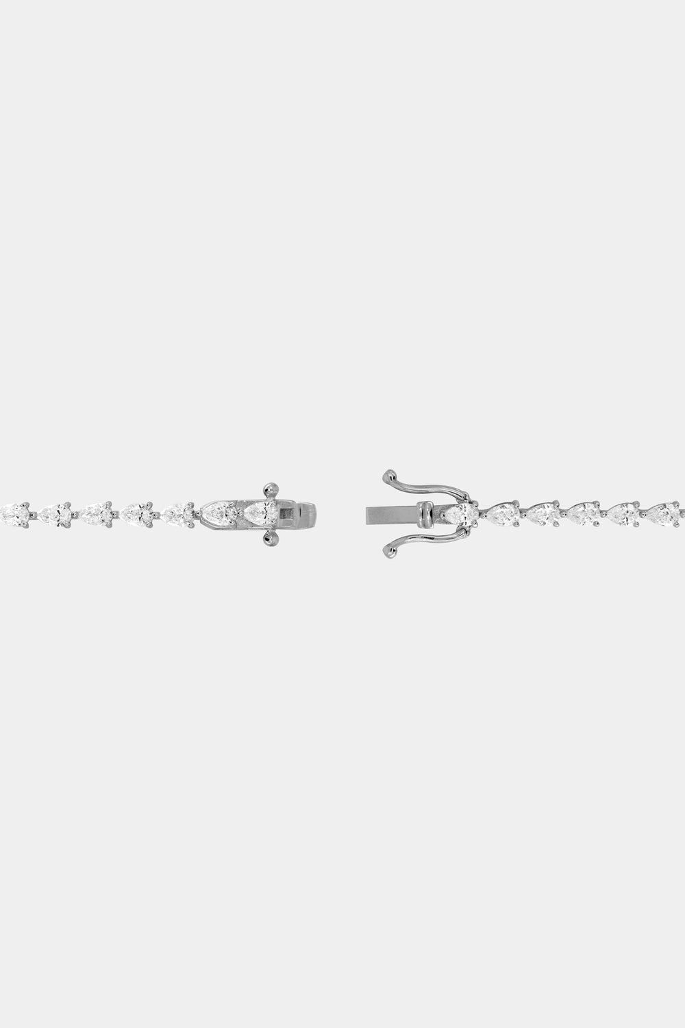 4.5 TCW Pear East-West Stones Moissanite Diamond Tennis Bracelet