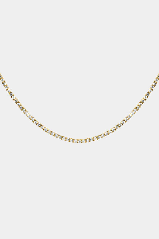 4.5 TCW Round Moissanite Diamond Tennis Necklace