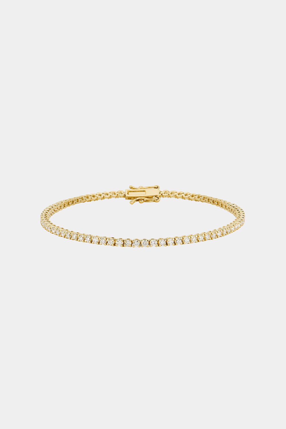 1.58 TCW Round Stones Moissanite Diamond Tennis Bracelet