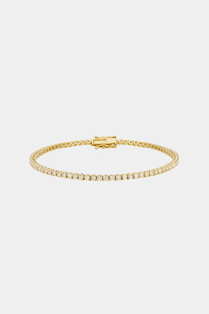1.58 TCW Round Stones Moissanite Diamond Tennis Bracelet