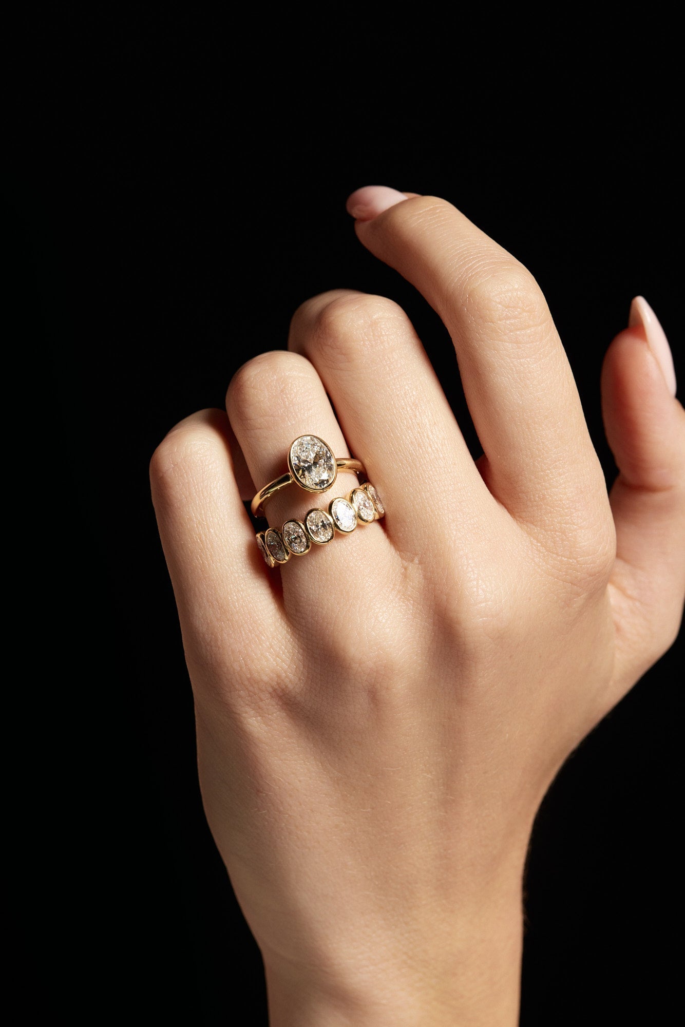 0.25 TCW Round Shaped Half Eternity Lab Grown Diamond Wedding Band