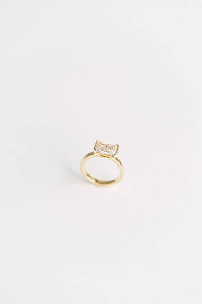 Marquise Shaped Three Stone Lab Grown Diamond Engagement Ring