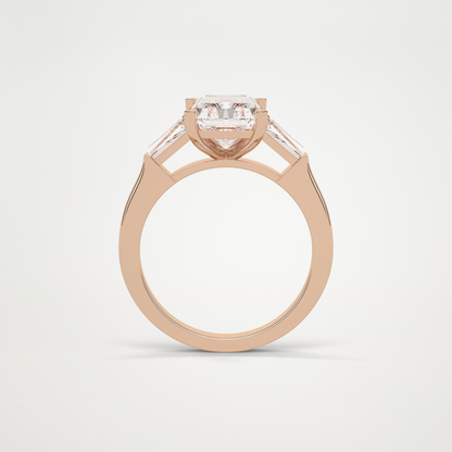 Radiant Three Stones Moissanite Engagement Ring – 2.3 CT Lab-Created Brilliance in 10K/14K/18K Gold 21