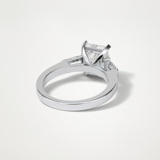 Radiant Three Stones Moissanite Engagement Ring – 2.3 CT Lab-Created Brilliance in 10K/14K/18K Gold 2