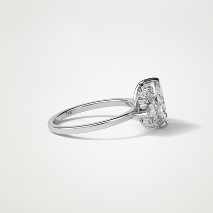 Marquise Cluster Moissanite Engagement Ring – 1 CT Lab-Created Brilliance in 10K/14K/18K Gold