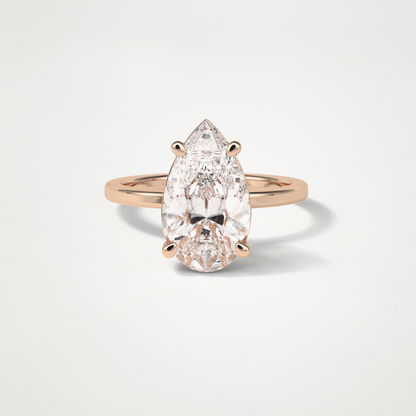 Pear HIdden Multi Stone Moissanite Engagement Ring – 5.6 CT Lab-Created Brilliance in 10K/14K/18K Gold