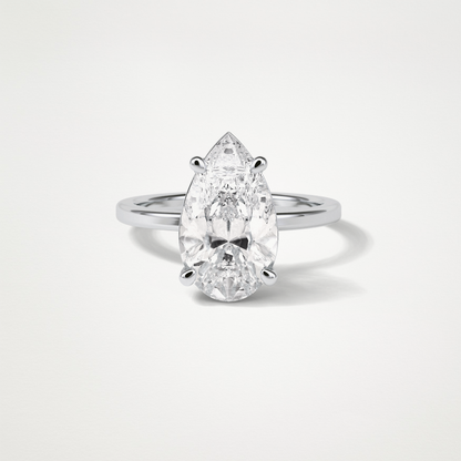Pear HIdden Multi Stone Moissanite Engagement Ring – 5.6 CT Lab-Created Brilliance in 10K/14K/18K Gold