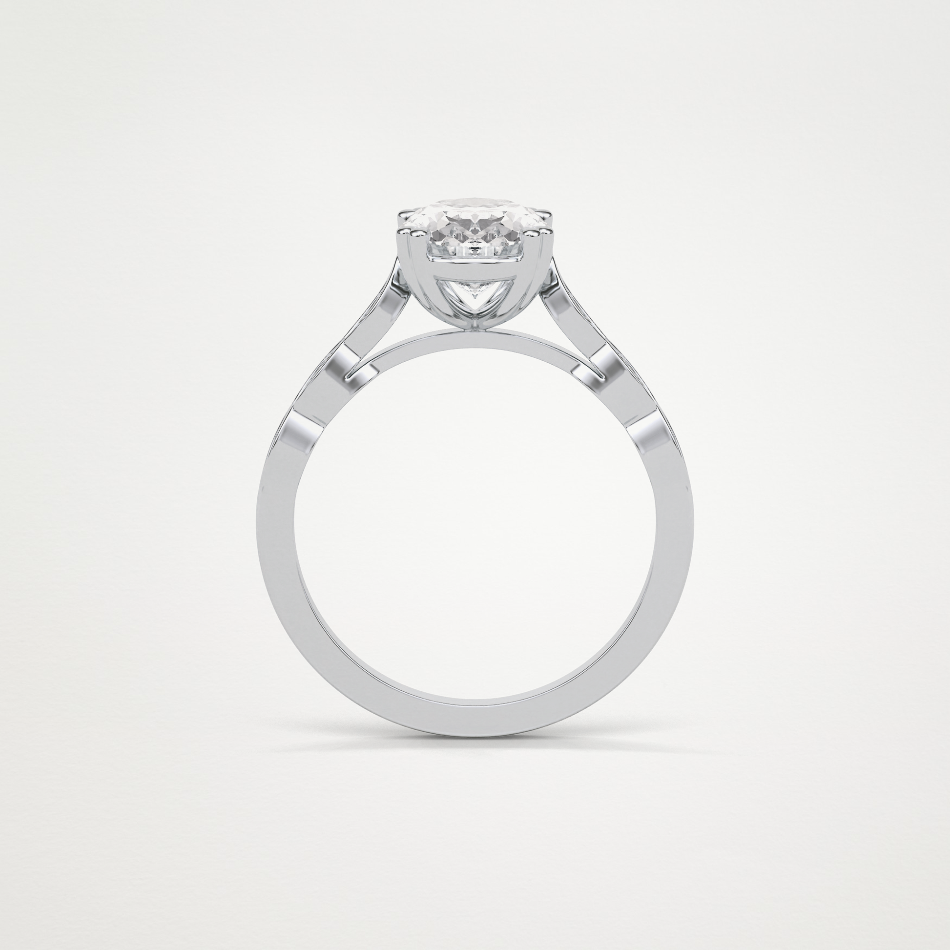 Oval Milgrain Moissanite Engagement Ring – 1.91 CT Lab-Created Brilliance in 10K/14K/18K Gold