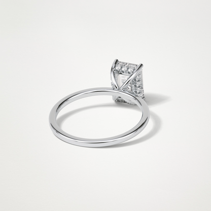 Emerald Hidden Halo Engagement Ring – 1.33 CT Lab-Created Brilliance in 10K/14K/18K Gold