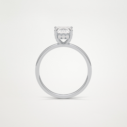 Emerald Hidden Halo Engagement Ring – 1.33 CT Lab-Created Brilliance in 10K/14K/18K Gold