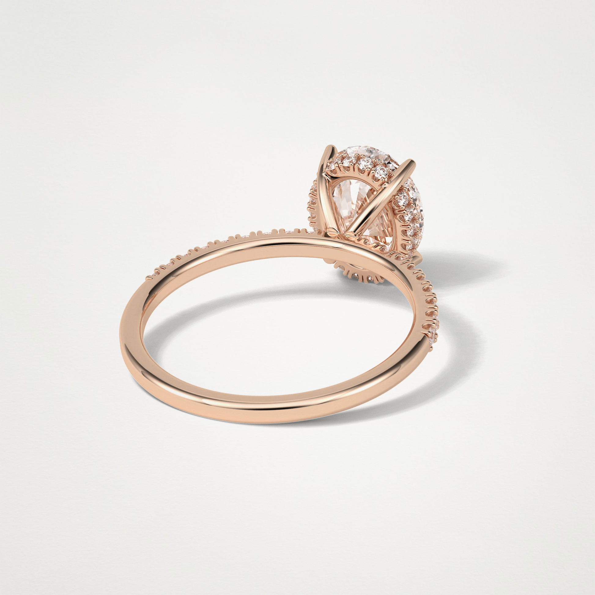 Oval Hidden Halo & Pave Engagement Ring – 2.72 CT Lab-Created Brilliance in 10K/14K/18K Gold