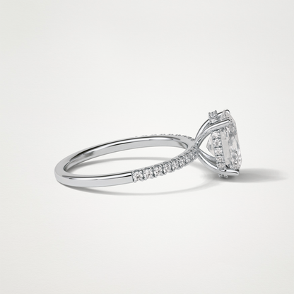 Oval Hidden Halo & Pave Engagement Ring – 2.72 CT Lab-Created Brilliance in 10K/14K/18K Gold