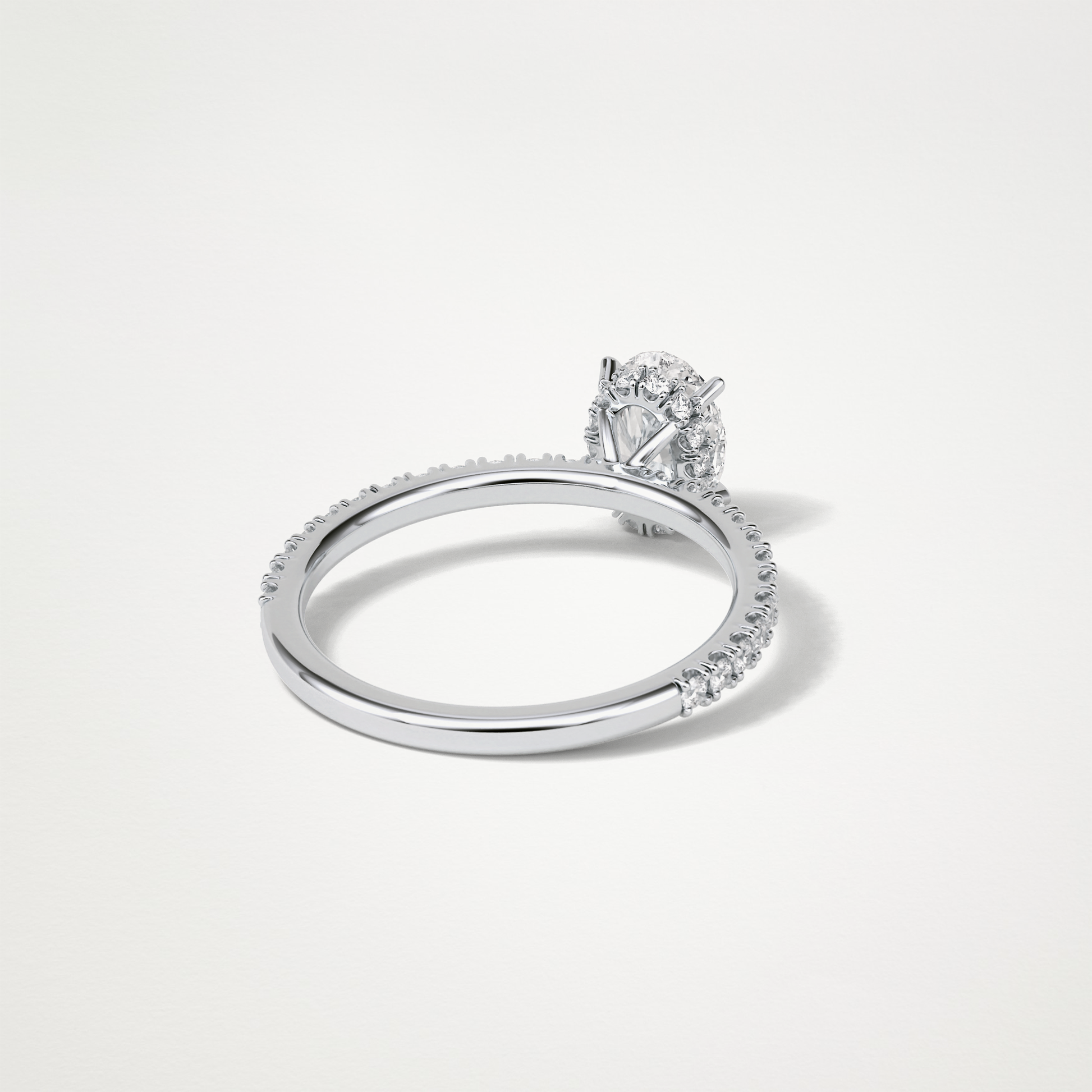 Oval Hidden Halo & Pave Engagement Ring – 1.33 CT Lab-Created Brilliance in 10K/14K/18K Gold