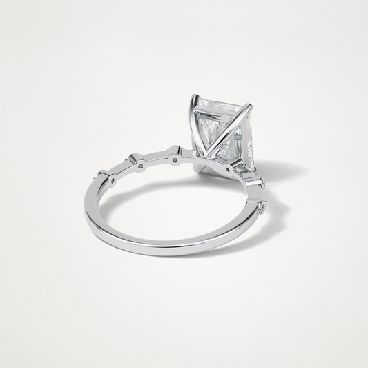 Radiant Dainty Engagement Ring – 2.43 CT Lab-Created Brilliance in 10K/14K/18K Gold