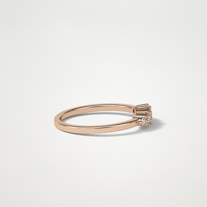 5 Stone Wedding Band – Solid Gold Elegant and Timeless Design