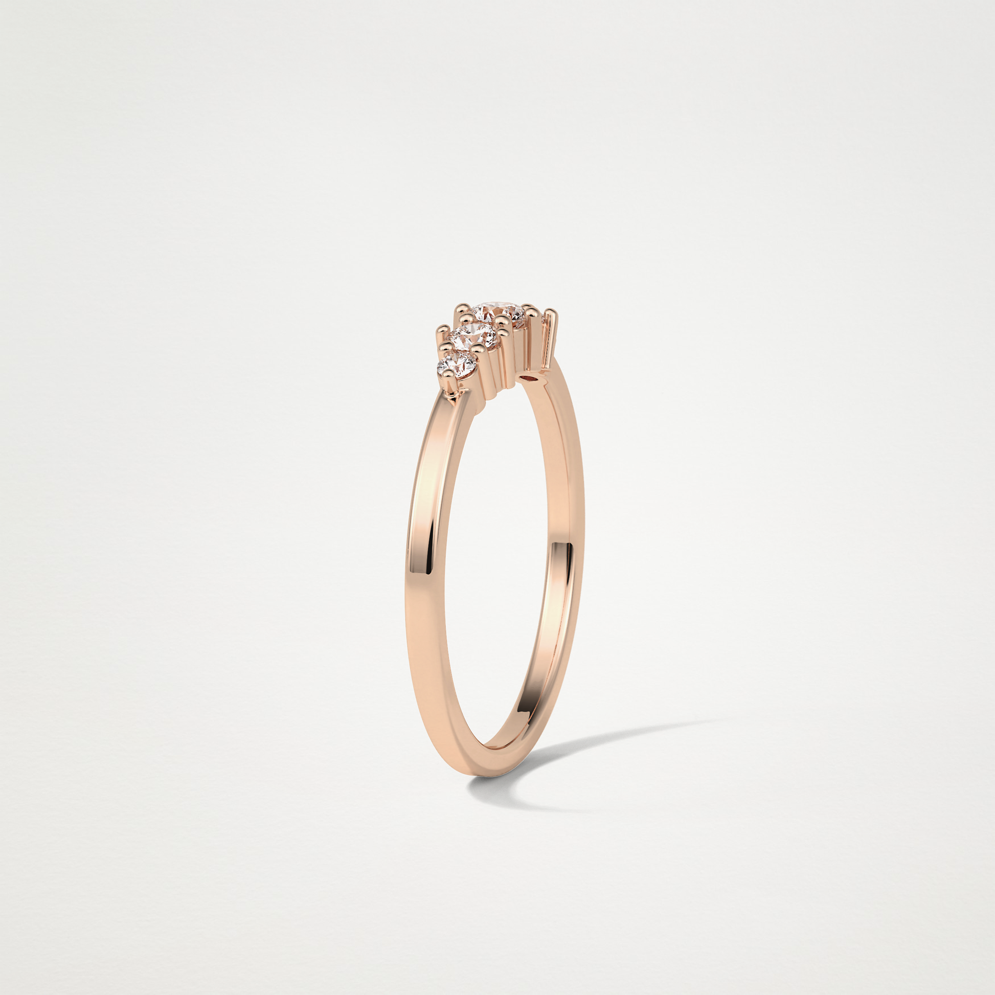 5 Stone Wedding Band – Solid Gold Elegant and Timeless Design