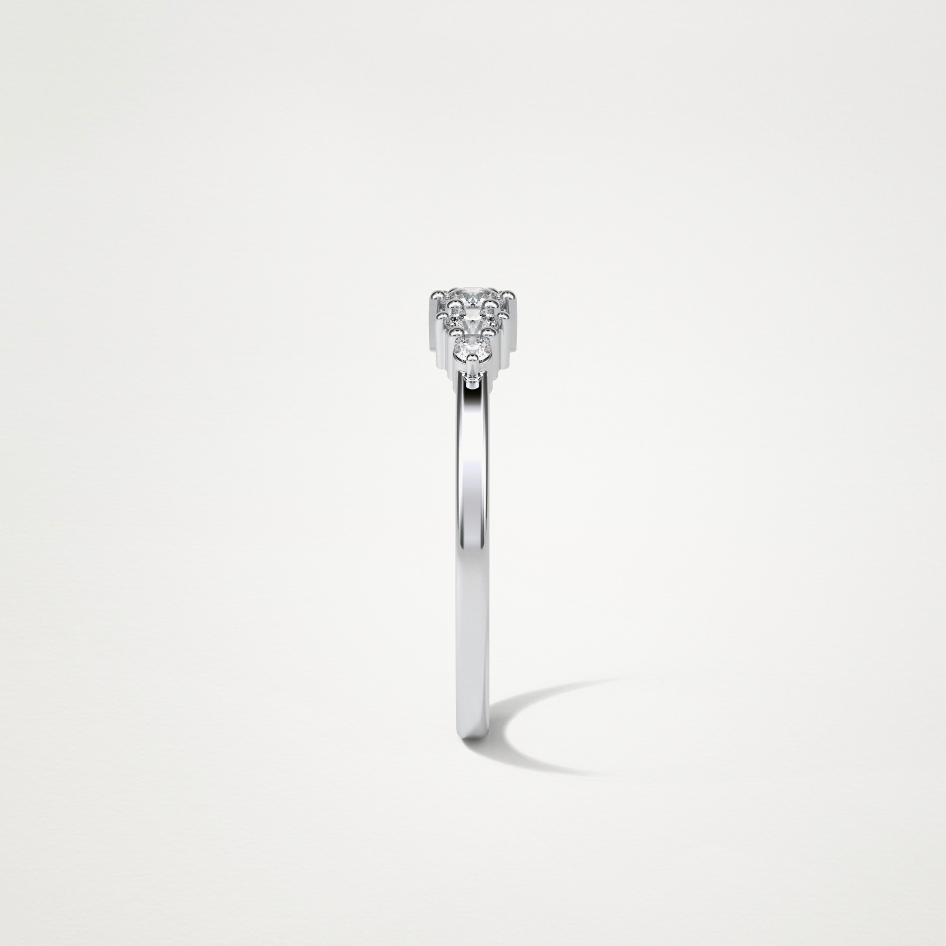 5 Stone Wedding Band – Solid Gold Elegant and Timeless Design