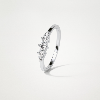 5 Stone Wedding Band – Solid Gold Elegant and Timeless Design