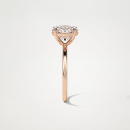 Oval Solitaire Engagement Ring – 1.91 CT Lab-Created Brilliance in 10K/14K/18K Gold