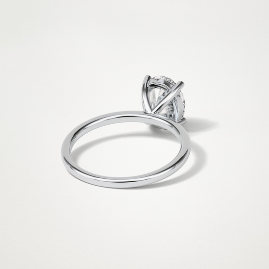 Oval Solitaire Engagement Ring – 1.91 CT Lab-Created Brilliance in 10K/14K/18K Gold
