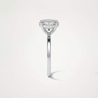 Oval Solitaire Engagement Ring – 1.91 CT Lab-Created Brilliance in 10K/14K/18K Gold
