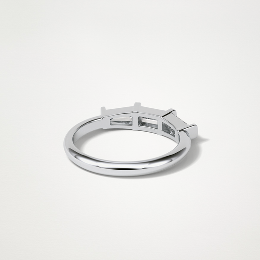 3 Stone Wedding Band – Solid Gold Elegant and Timeless Design