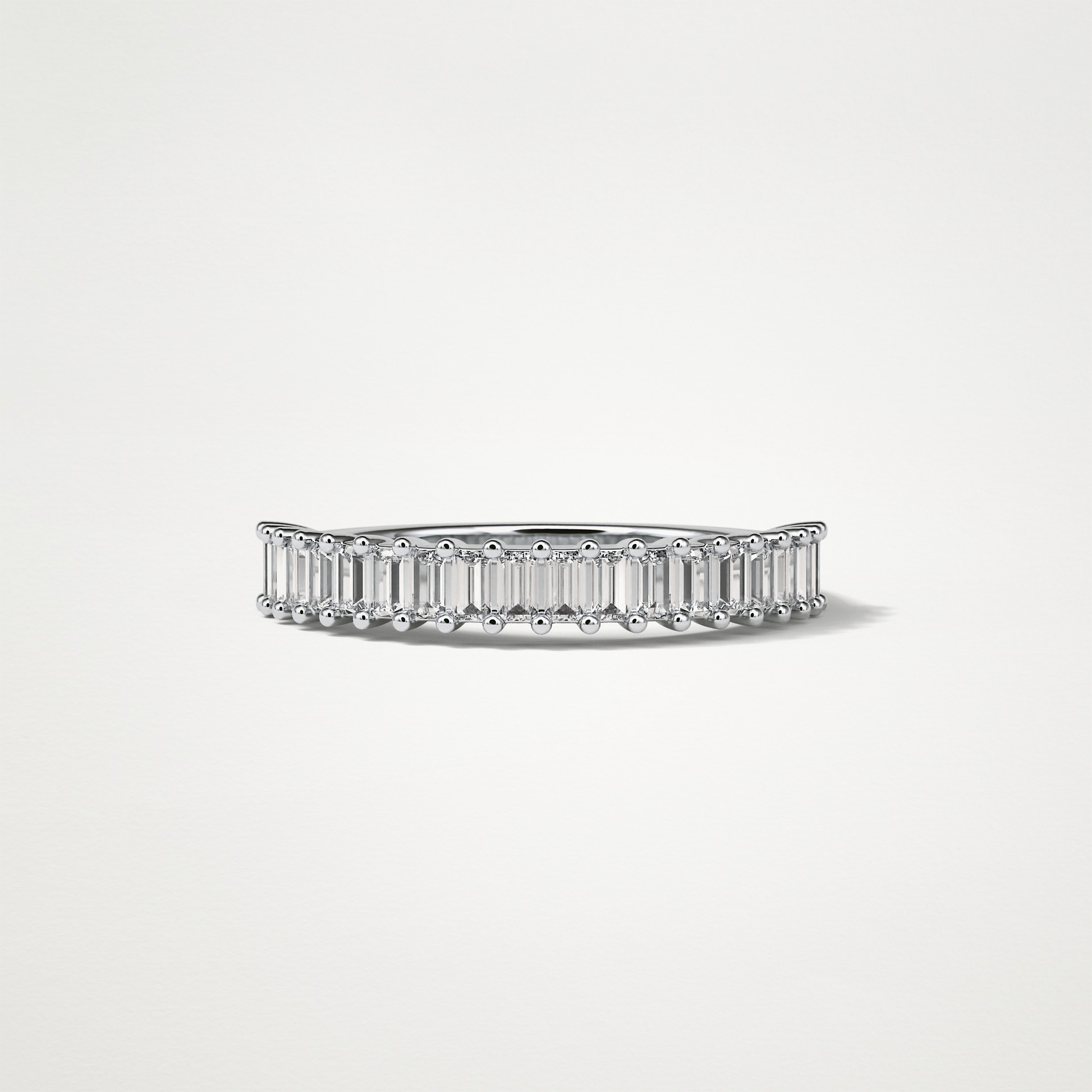 0.5 TCW Round Half Eternity Wedding Band – Solid Gold Elegant and Timeless Design