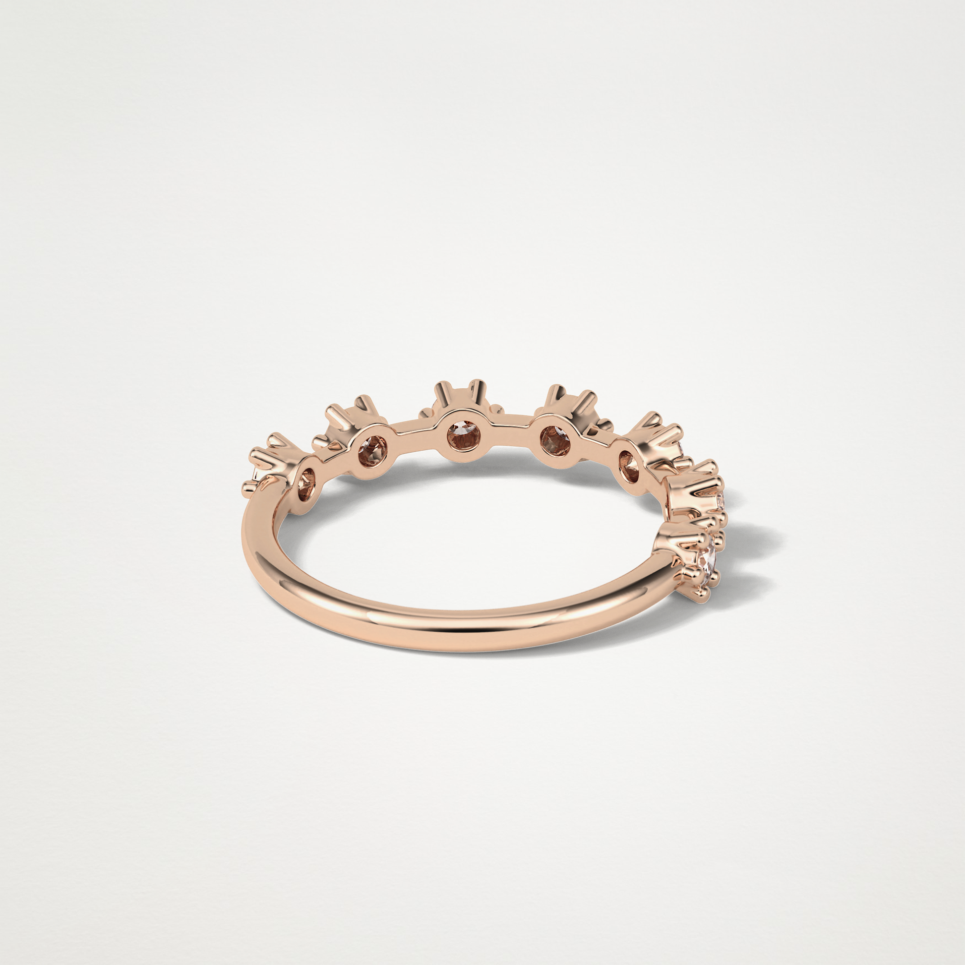 0.49 TCW Round Dainty Wedding Band – Solid Gold Elegant and Timeless Design