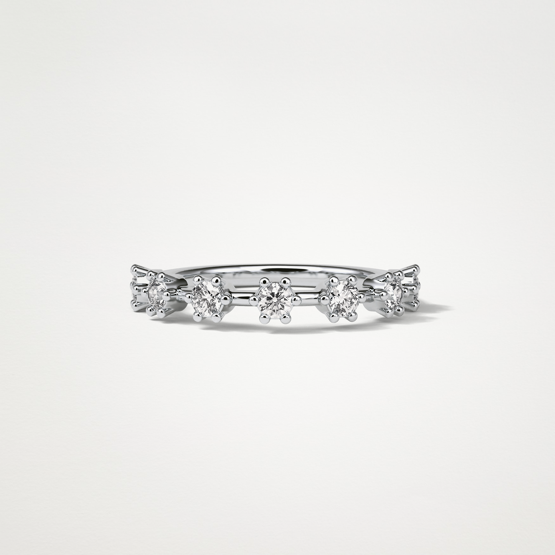0.49 TCW Round Dainty Wedding Band – Solid Gold Elegant and Timeless Design