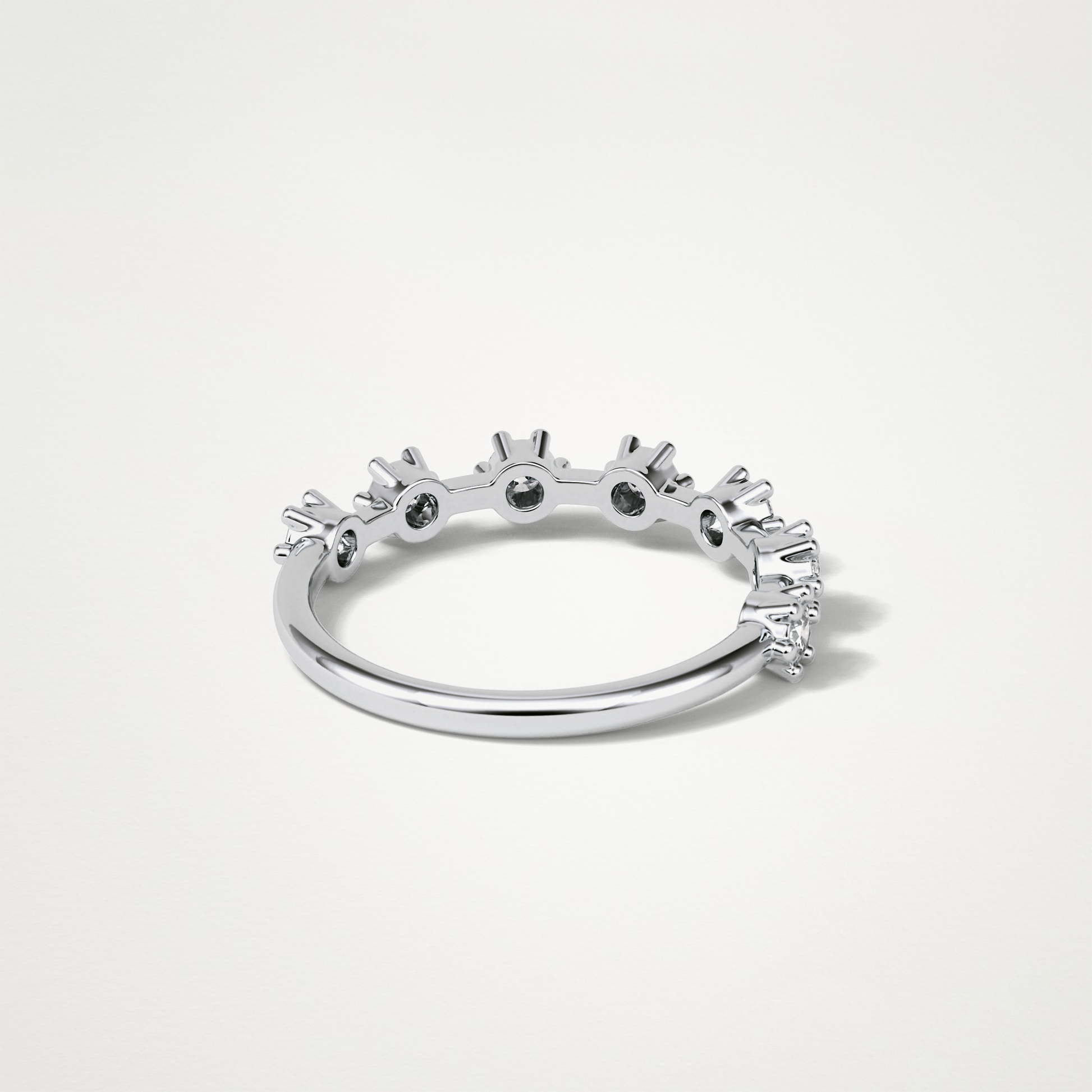 0.49 TCW Round Dainty Wedding Band – Solid Gold Elegant and Timeless Design
