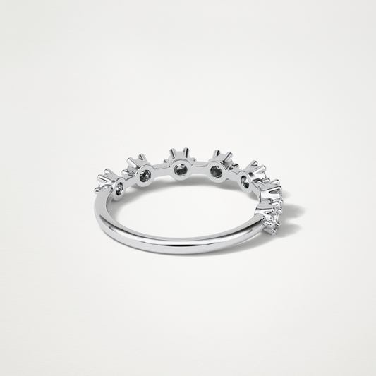 0.49 TCW Round Dainty Wedding Band – Solid Gold Elegant and Timeless Design