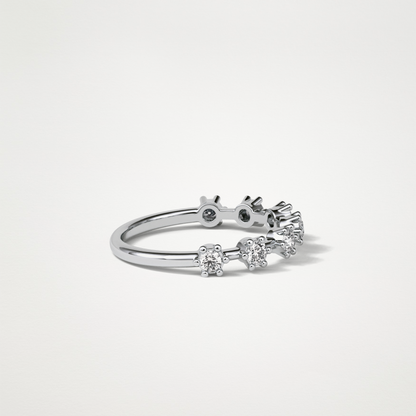 0.49 TCW Round Dainty Wedding Band – Solid Gold Elegant and Timeless Design