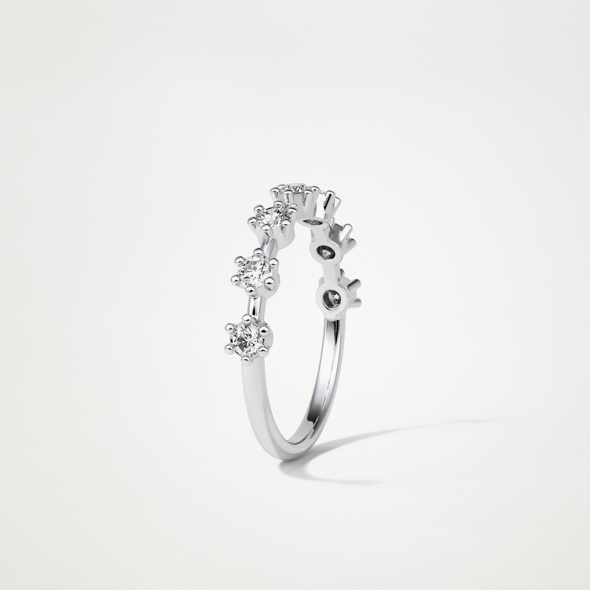 0.49 TCW Round Dainty Wedding Band – Solid Gold Elegant and Timeless Design