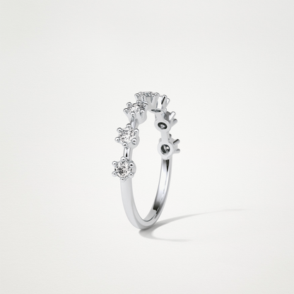 0.49 TCW Round Dainty Wedding Band – Solid Gold Elegant and Timeless Design