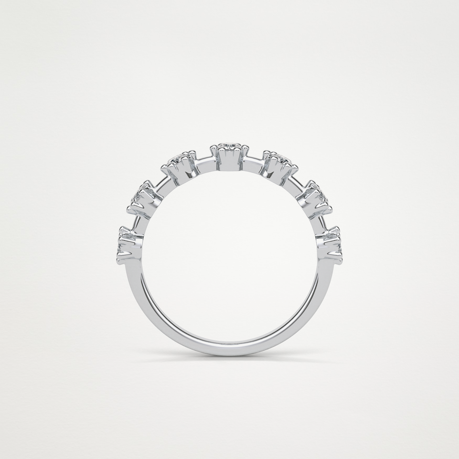 0.49 TCW Round Dainty Wedding Band – Solid Gold Elegant and Timeless Design