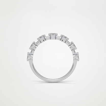 0.49 TCW Round Dainty Wedding Band – Solid Gold Elegant and Timeless Design