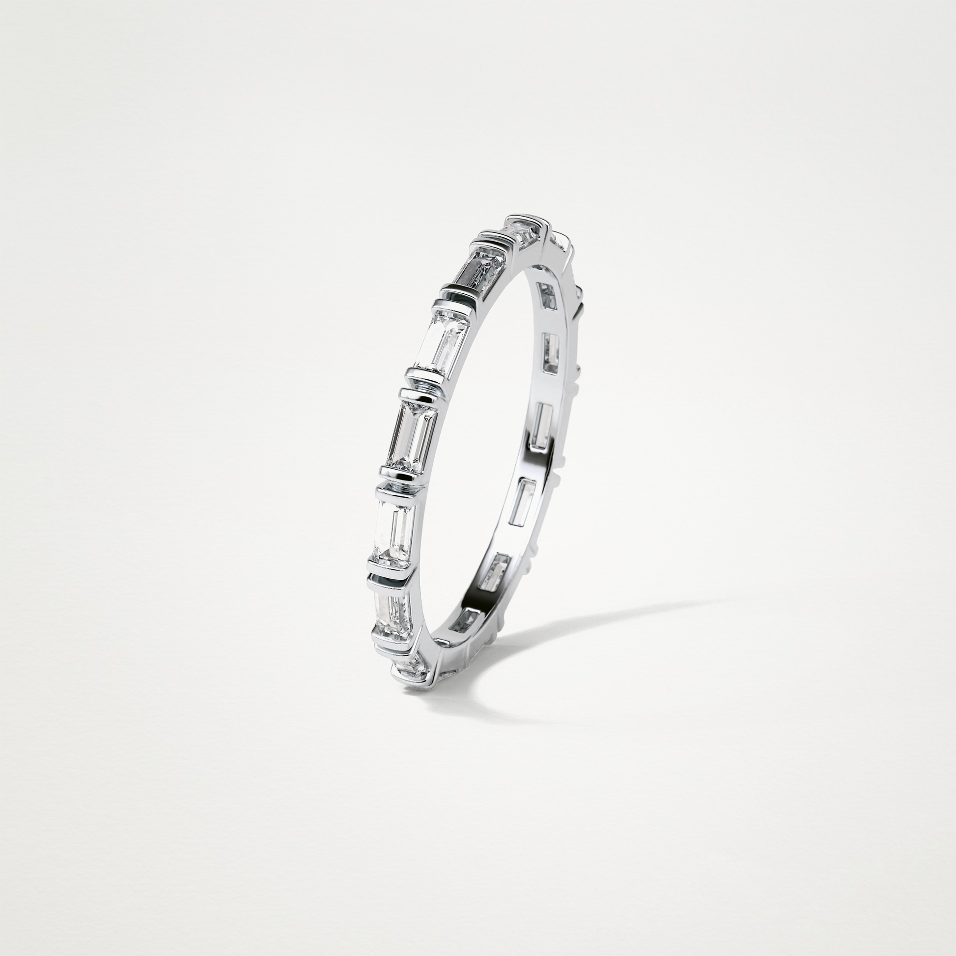 0.66 Baguette Full Eternity Wedding Band – Solid Gold Elegant and Timeless Design