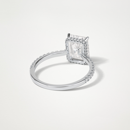 Radaint Hidden Halo & Pave Engagement Ring – 2.43 CT Lab-Created Brilliance in 10K/14K/18K Gold