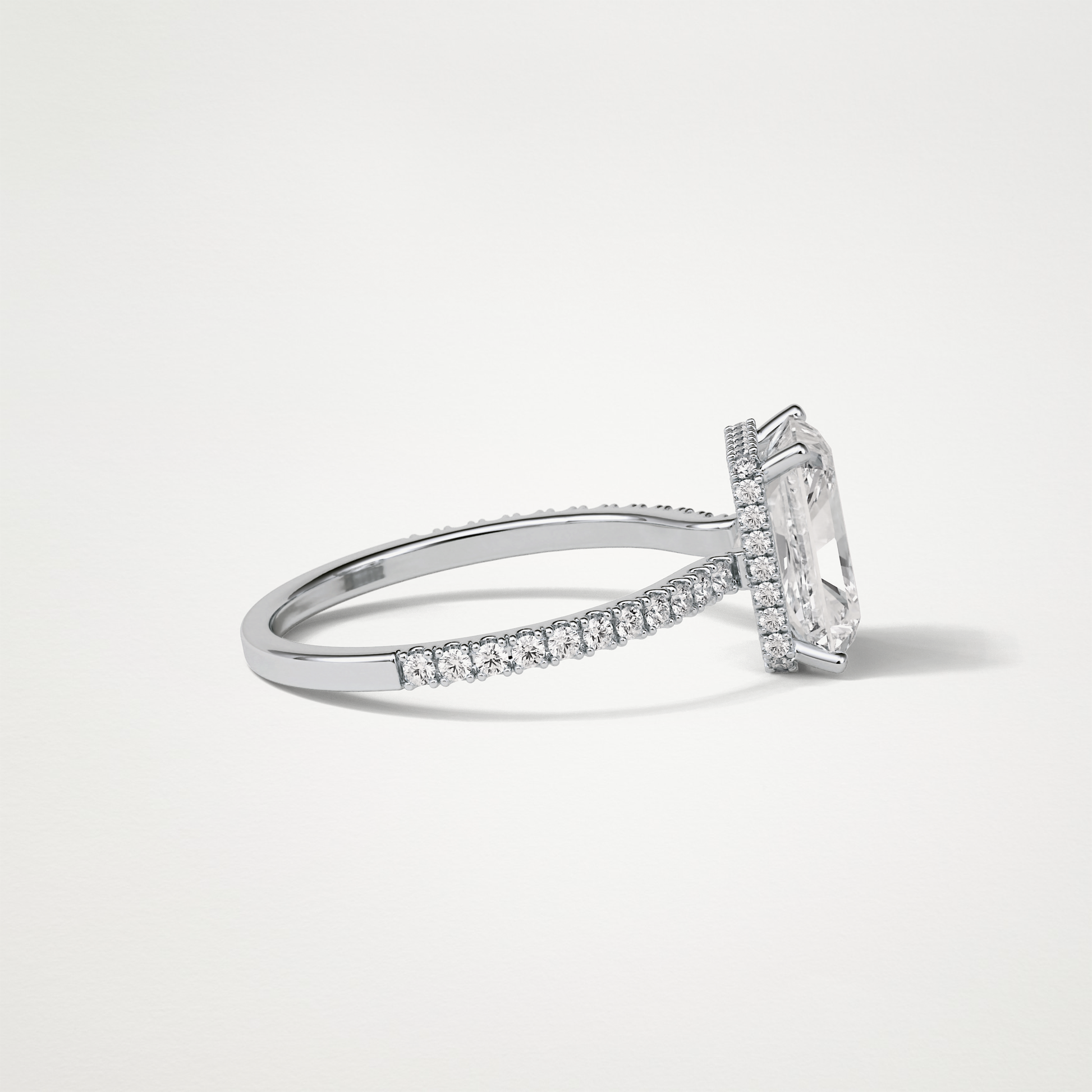 Radaint Hidden Halo & Pave Engagement Ring – 2.43 CT Lab-Created Brilliance in 10K/14K/18K Gold